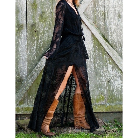 NWT Show Me Your Mumu Black Juliet Maxi Dress XS - Picture 3 of 8